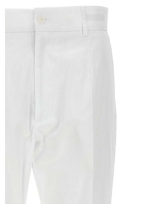 Dolce & Gabbana White Casual Trousers for men