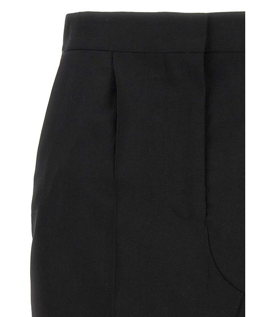 Marni Black Exposed Lining Skirt