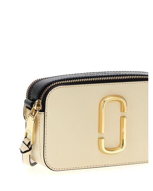 Marc Jacobs Natural The Snapshot Mini Saffiano Leather Camera Bag
