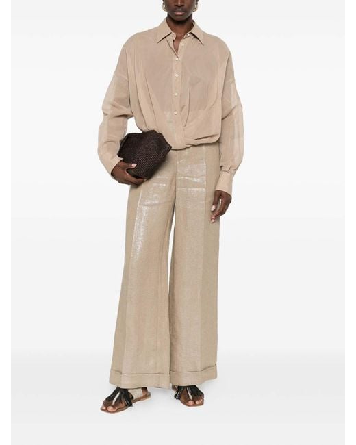 Brunello Cucinelli Natural Classic Shirt