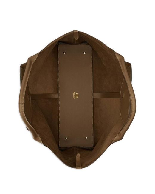 Tod's Brown Medium Leather Shopping Bag