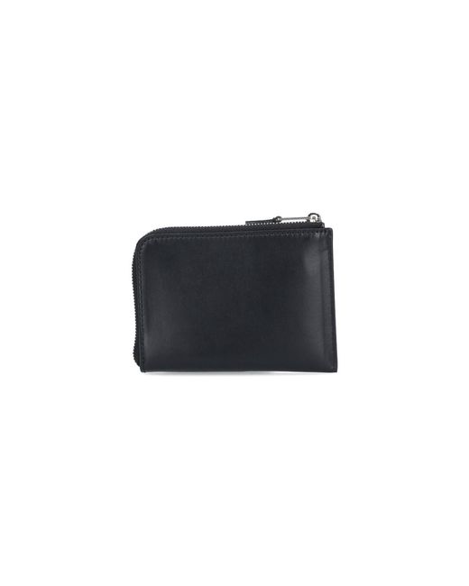 Palm Angels Black Logo Card Holder for men