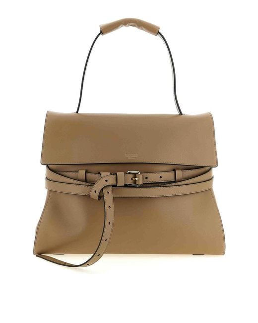 Moschino Brown 'tie Me' Shoulder Bag