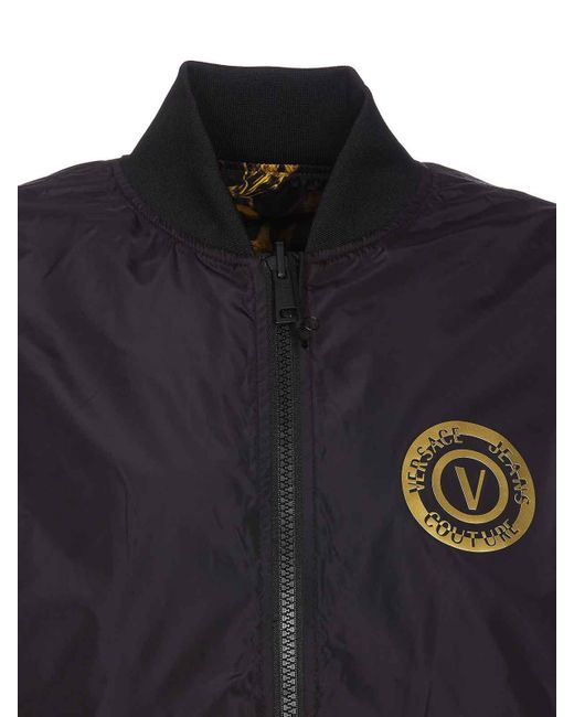 Versace Black Reversible Watercolour Couture Jacket for men
