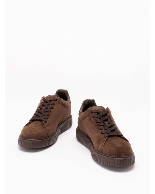 Hogan Brown H677 Sneakers for men