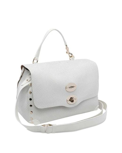 Zanellato White Postina Amoretto Small Messenger Bag