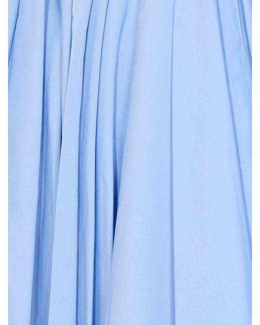 AMI Blue Midi Corolla Skirt