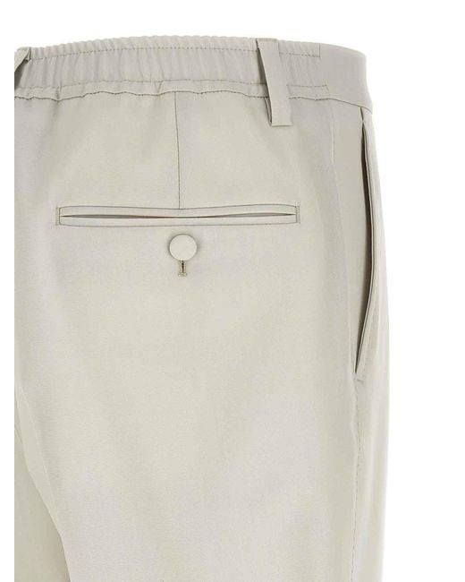 Dolce & Gabbana Natural Poplin Wool Pants for men