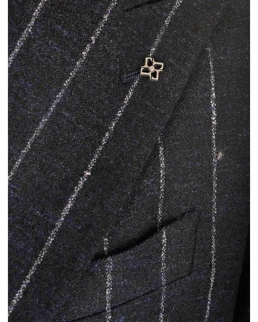Tagliatore Blue Ecru Jacket for men