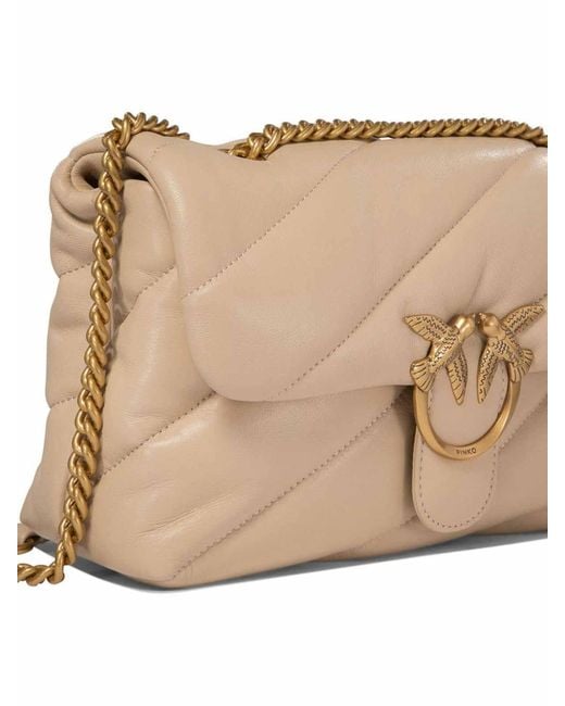 Pinko Natural Classic Love Bag Puff Maxi Quilt