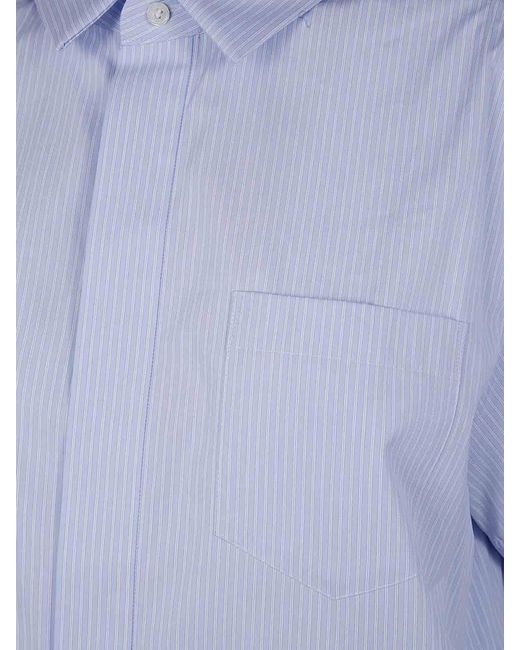 Sacai Blue Cotton Poplin Dress