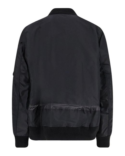 Sacai Black Bomber for men