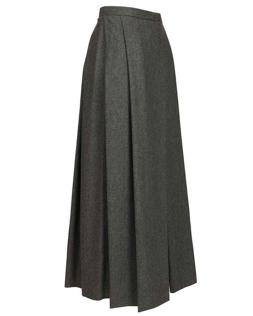 Emporio Armani Gray Midi Skirt