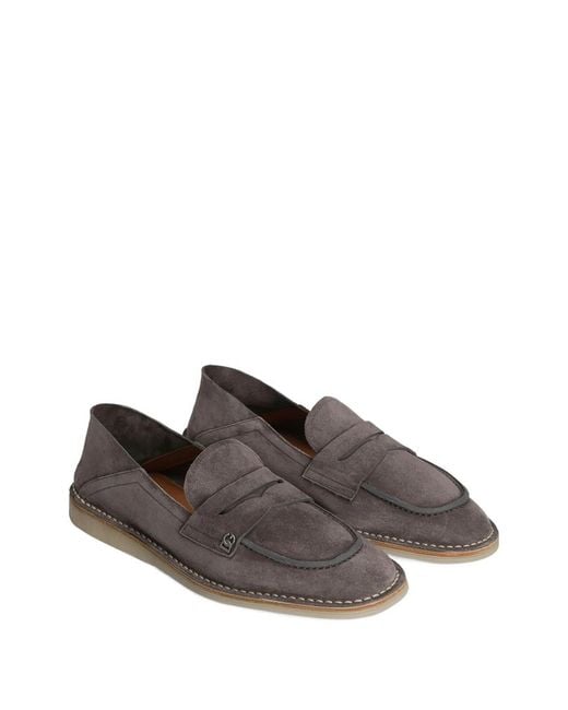 Dolce & Gabbana Gray Flats for men