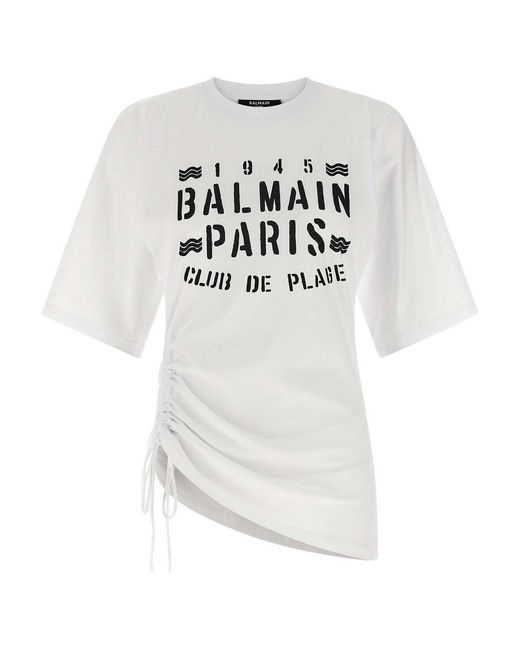 Balmain White Club' T-Shirt