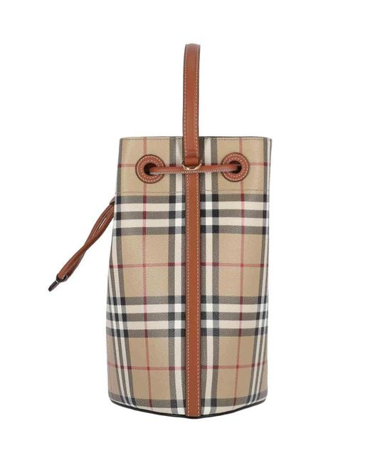Burberry White Small Bucket Bag