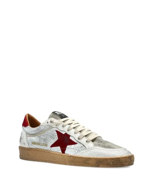 Golden Goose Deluxe Brand Brown Ballstar Leather Sneakers for men