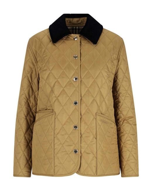 Burberry Green Quilted Jacket