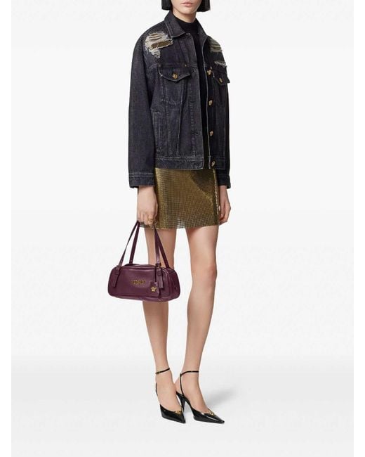 Versace Blue Denim Blouson Clothing