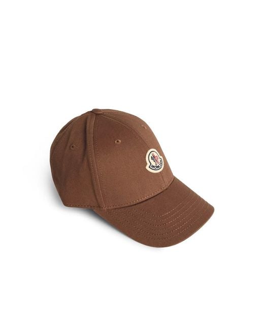 Moncler Brown Cotton Cap