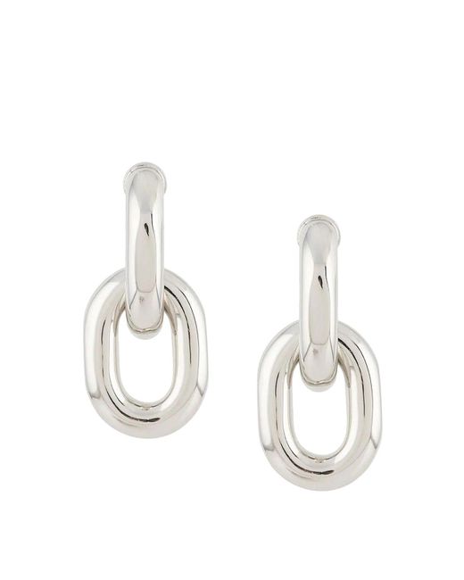 Rabanne White Chain Earrings