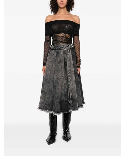 Pinko Black Lace Bodysuit