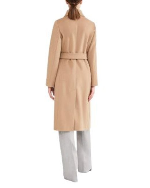 Max Mara Natural S Bcollag Wool Dressing Gown Coat
