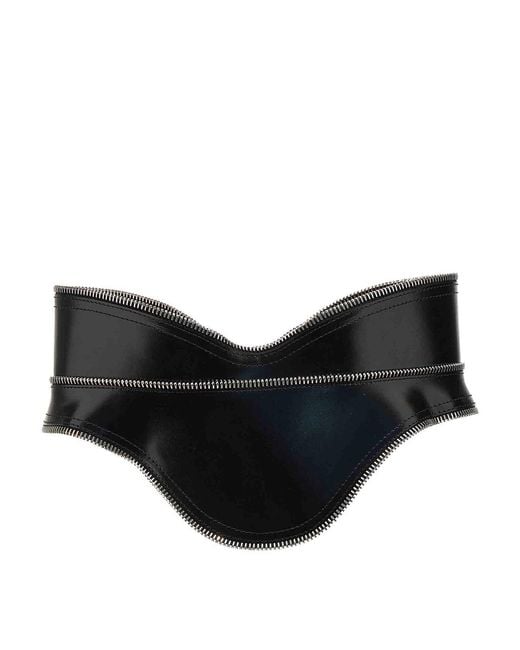 McQueen Black Mcqueen Corset Belt
