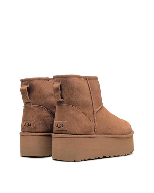 Ugg Brown Classic Mini Platform Boots