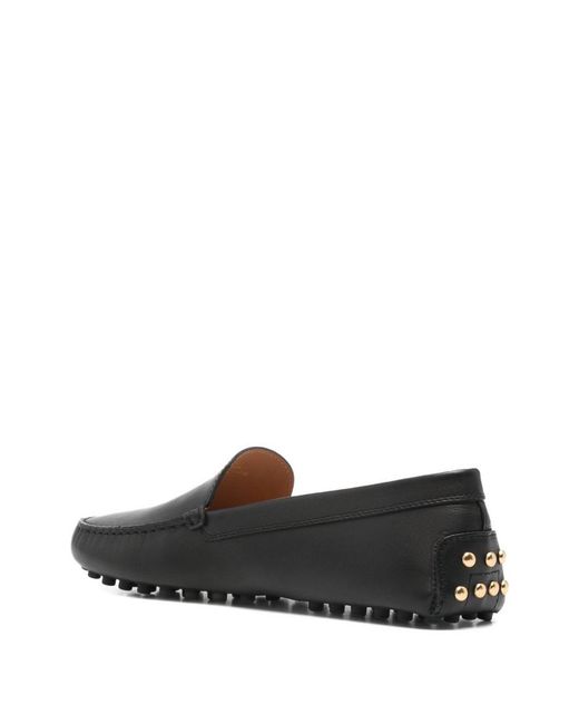 Tod's Gray Studded Loafers