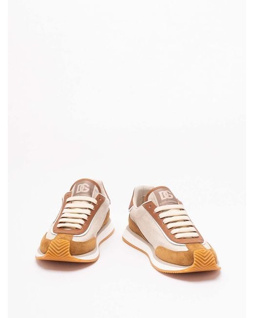 Dolce & Gabbana Pink 'Dg Cushion' Sneakers for men