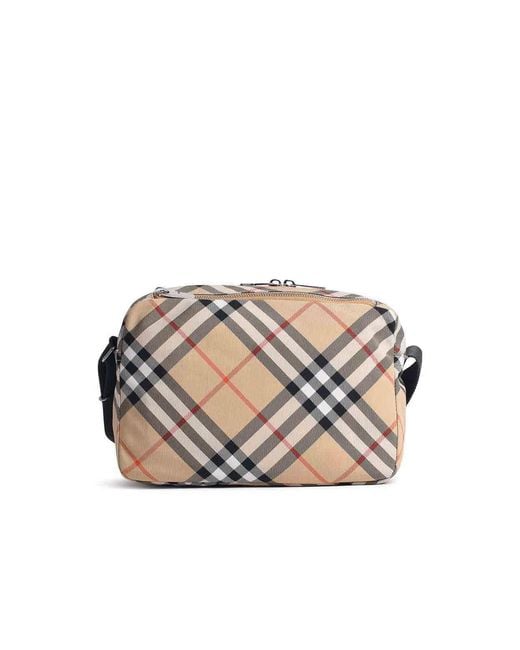 Burberry White Bag Check Bag for men