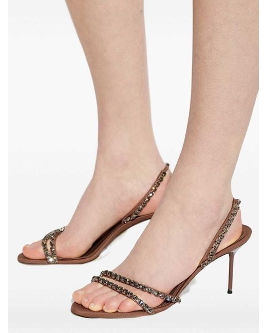 Paris Texas Metallic Strappy Sandals