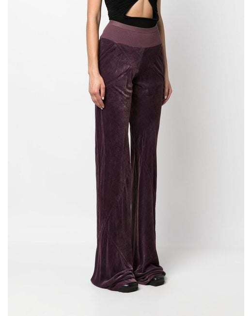 Rick Owens Purple Wide Trousers