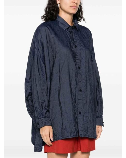 Daniela Gregis Blue Cotton Shirt