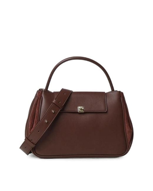 Coccinelle Brown Handbag Smooth Leath/Suede Leath
