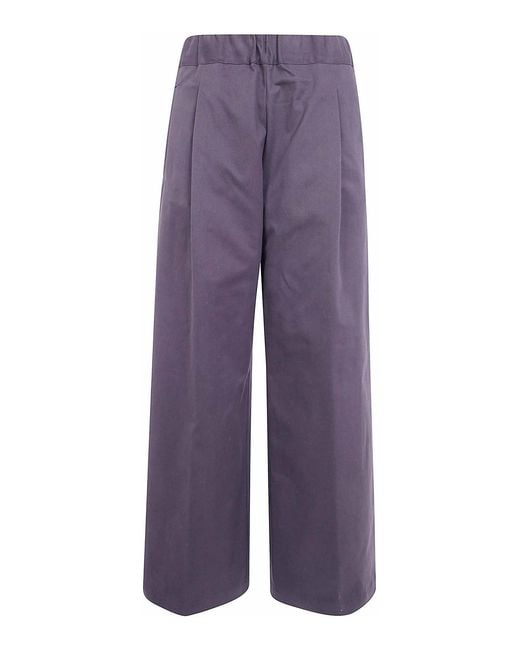 Semicouture Purple Johnny Wool Trousers