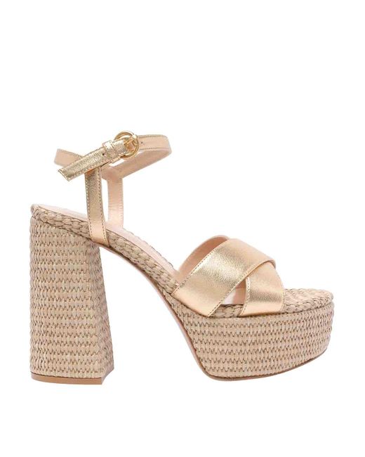 Gianvito Rossi Natural Bebe Platform Sandals