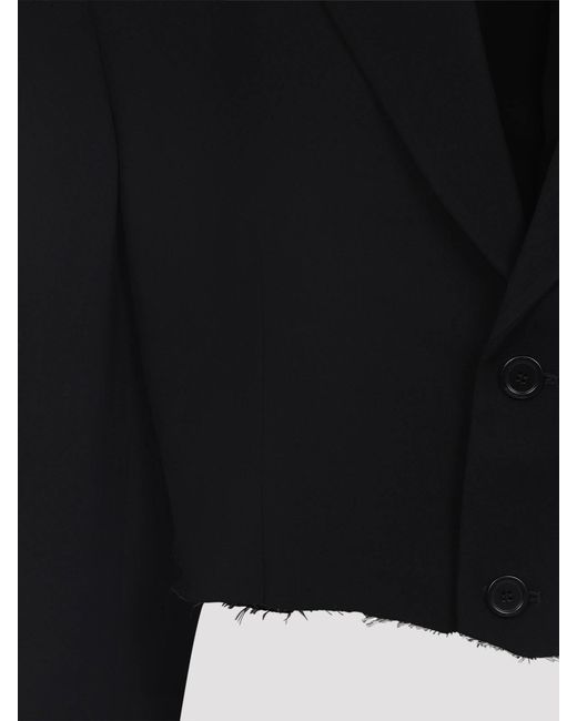 Balenciaga Black Cut Off Sb Jacket