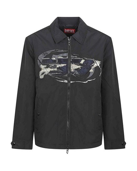 DIESEL Black Jacket for men