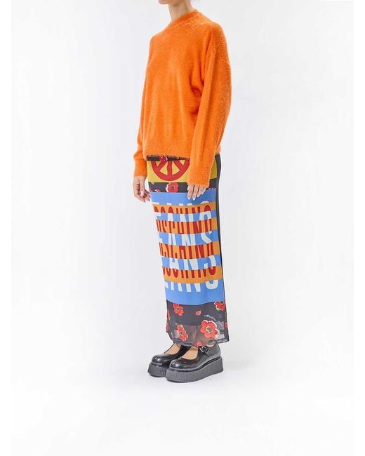 Moschino Orange Pullover