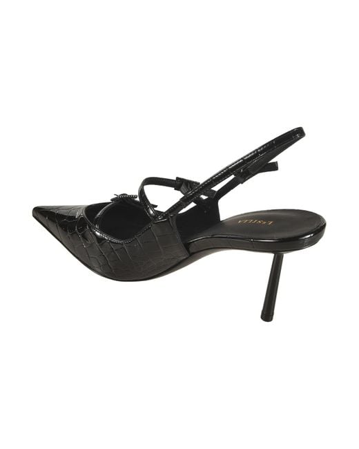 Le Silla Black Sandals