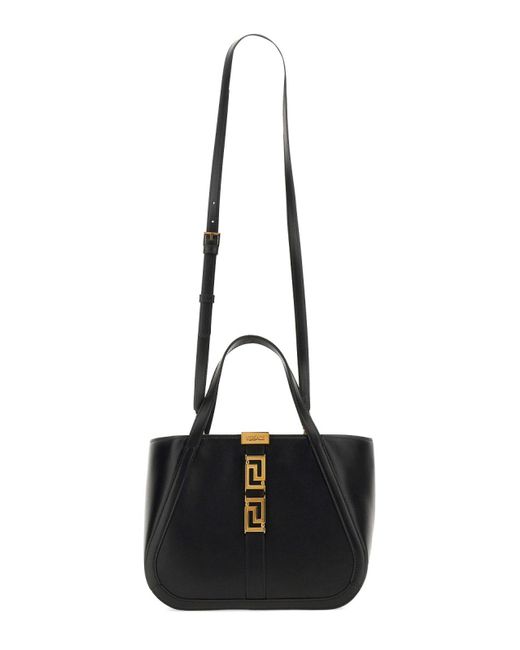 Versace Black Goddess Greek Shopper Bag