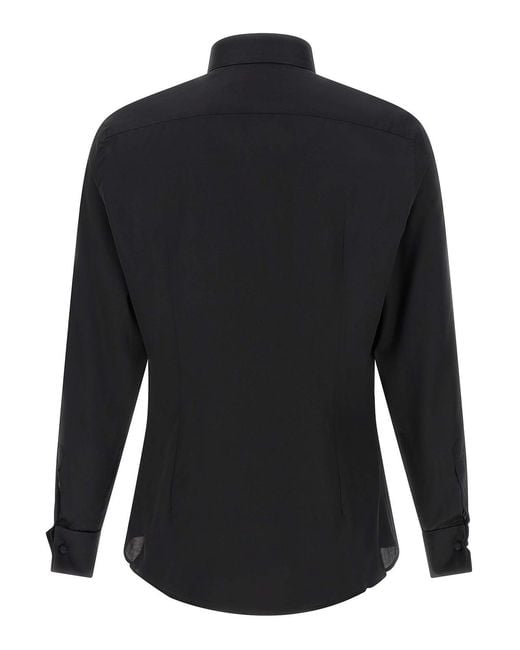Pal Zileri Black Tuxedo Shirt for men