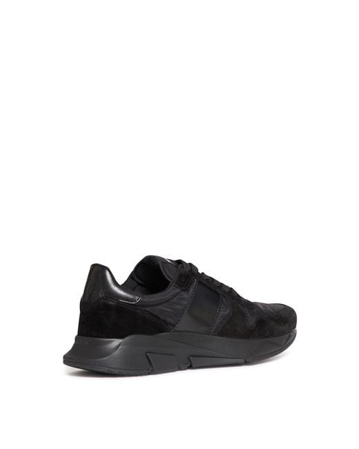 Tom Ford Paneled Trainers With Side Band in Black for Men | Lyst