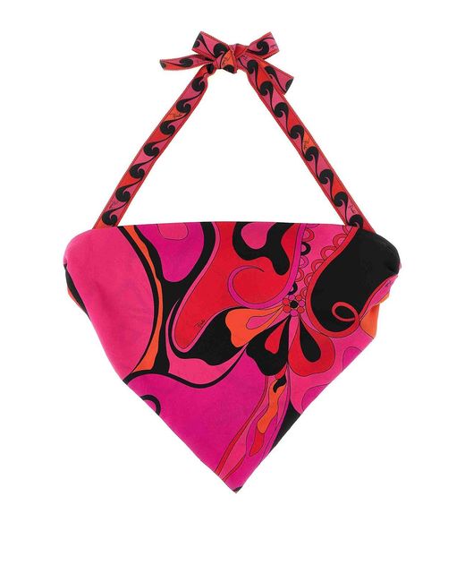 Emilio Pucci Pink Bandana Mix Of Prints
