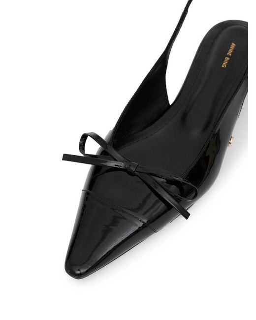 Anine Bing Black Slingback
