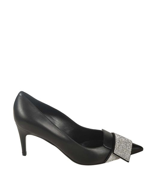 Sergio Rossi Black Flat Shoes