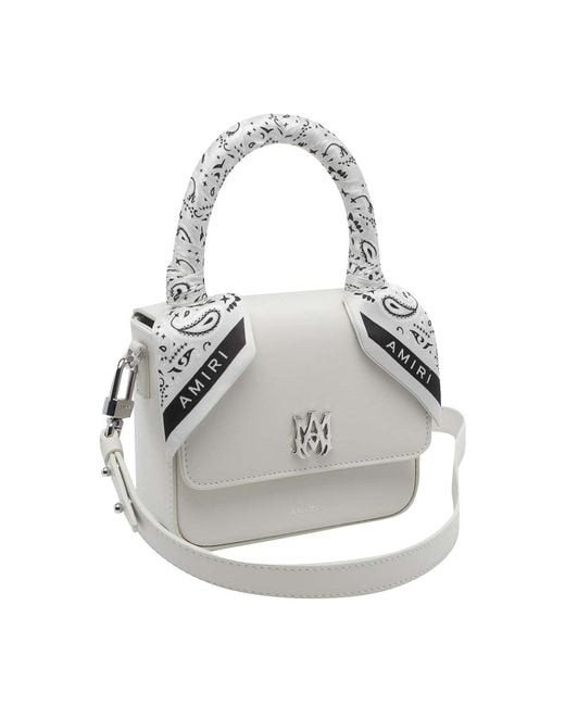 Borsa Micro Ma di Amiri in White