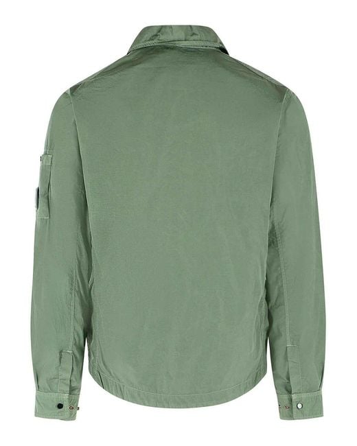 C P Company Green Polyamide Jacket for men